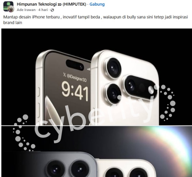 [SALAH] Desain Terbaru iPhone 16
