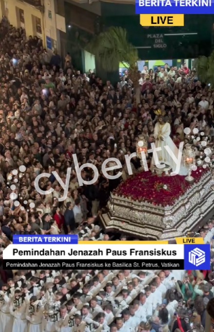 [SALAH] Prosesi Pemindahan Jenazah Paus Fransiskus