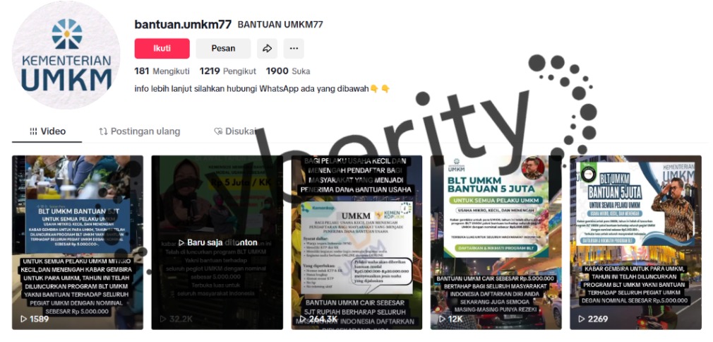 [SALAH] BLT UMKM Senilai 5 Juta