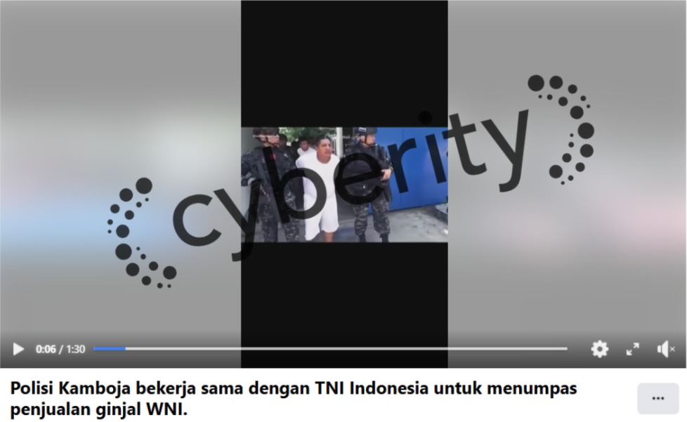 [SALAH] Polisi Kamboja Bersama TNI Indonesia Menumpas Penjualan Ginjal WNI