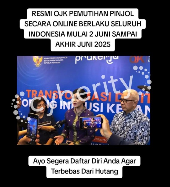 [SALAH] OJK Adakan Putihkan Data Pinjaman Online 2025