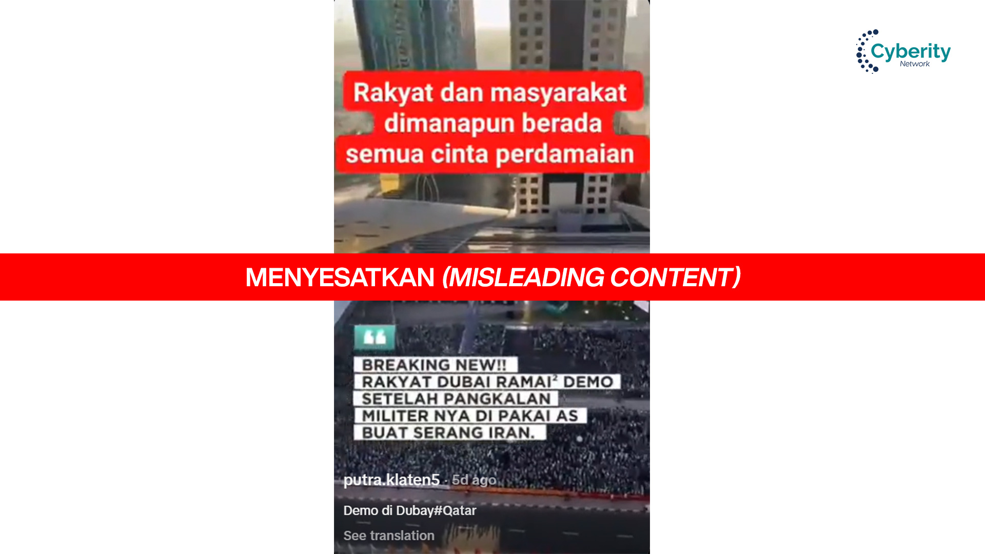 [KELIRU] Rakyat Dubai Demo Massal Setelah Pangkalan Militer AS Dipakai Menyerang Iran