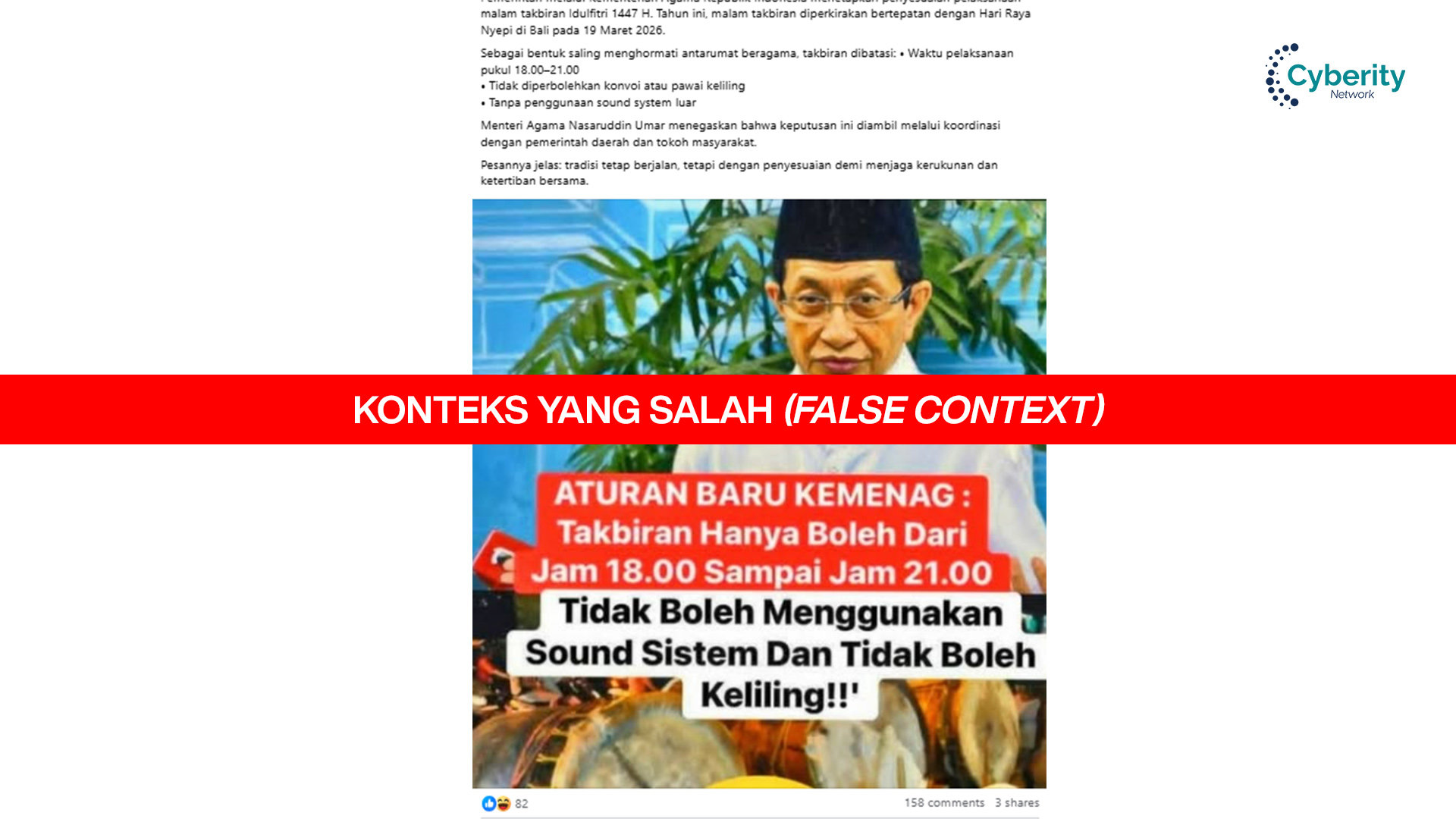 [KELIRU] Kemenag Hanya Perbolehkan Takbiran dari Pukul 18.00 hingga 21.00