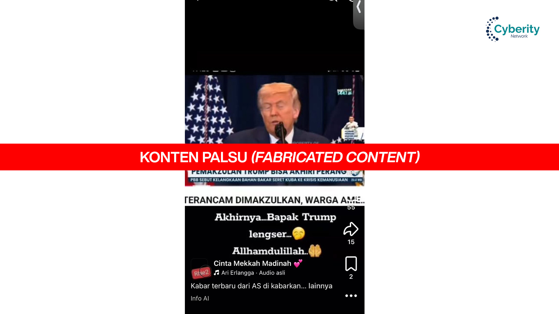 [KELIRU] Akhirnya Donald Trump Dilengserkan DPR AS sebagai Presiden