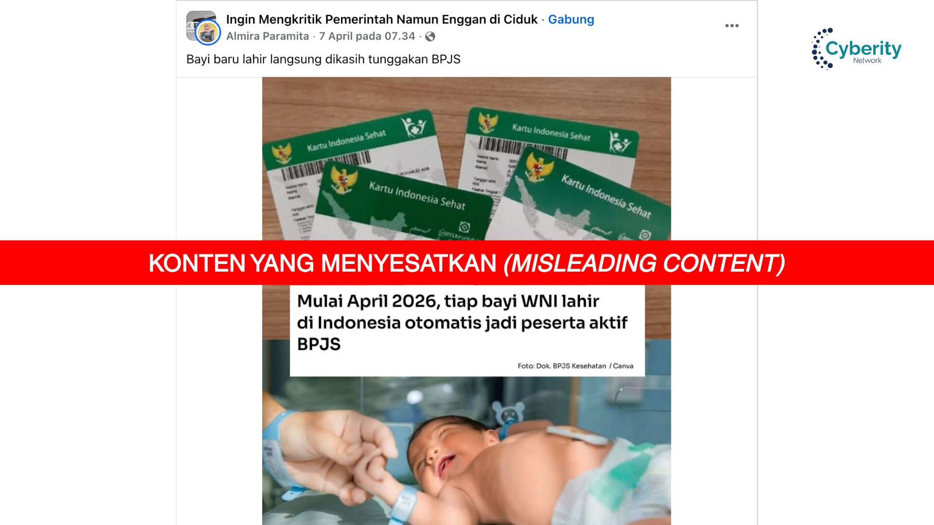 [KELIRU] Mulai April 2026 Bayi WNI Yang Lahir Di Indonesia Otomatis Jadi Peserta Aktif BPJS