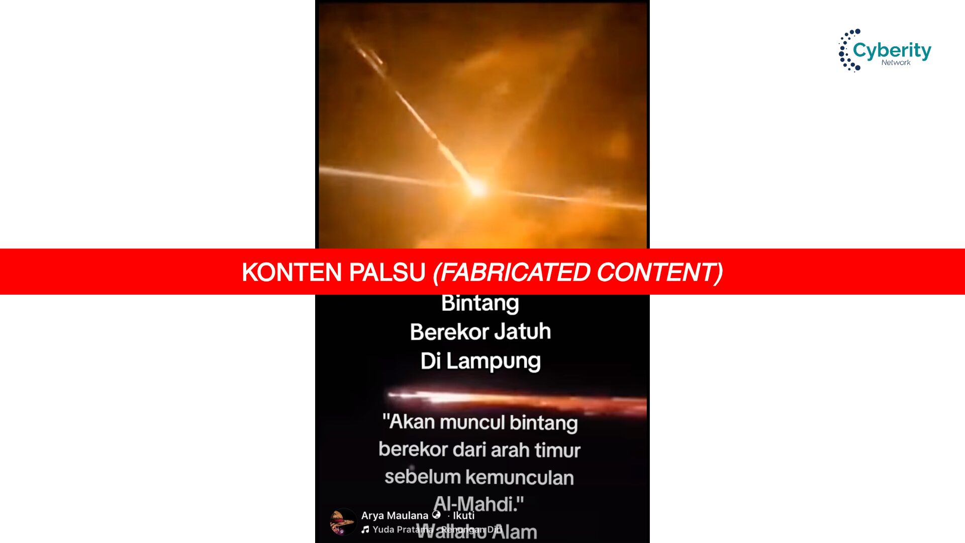 [KELIRU] Video Bintang Berekor Jatuh Di Lampung
