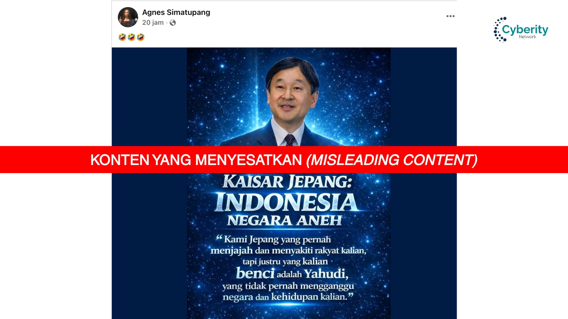[KELIRU] Kaisar Jepang Menyebut Indonesia Negara Aneh Karena Membenci Yahudi Daripada Jepang yang Menjajah Indonesia