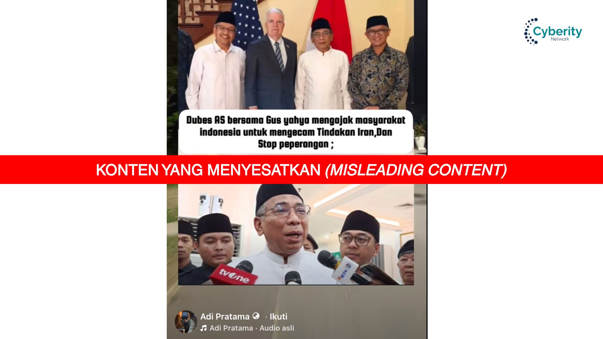 [KELIRU] Dubes AS Bersama Gus Yahya Mengajak Masyarakat Indonesia Untuk Mengecam Tindakan Iran