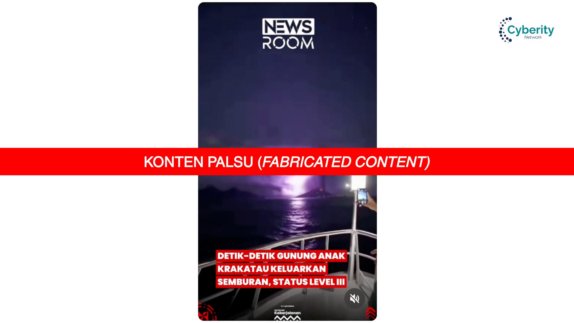 [KELIRU] Video Detik-Detik Gunung Anak Krakatau Keluarkan Semburan pada 3 Juli 2026